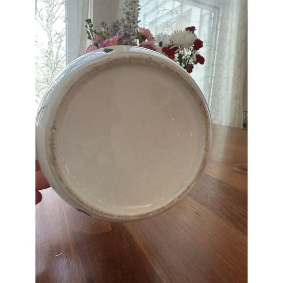 Vintage Ceramic Coffee Pitcher – Blue Floral Design, 10” Tall - Picture 11 of 12